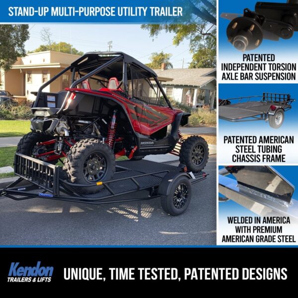 Stand-Up™ Utility Trailer Folding Multi-Purpose Utility Trailers - Image 3
