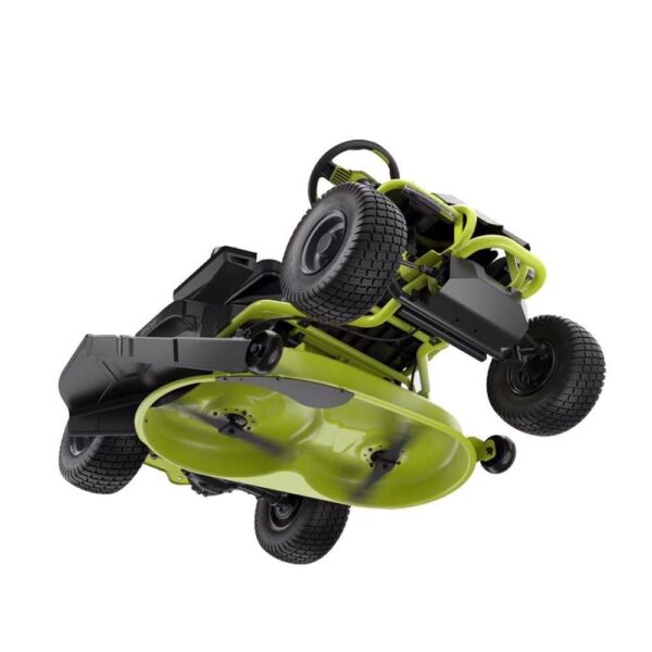 RYOBI 38 in. 100Ah Battery Electric Rear Engine Riding Lawn Mower and Bagging Kit - Image 5