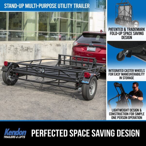 Stand-Up™ Utility Trailer Folding Multi-Purpose Utility Trailers - Image 4
